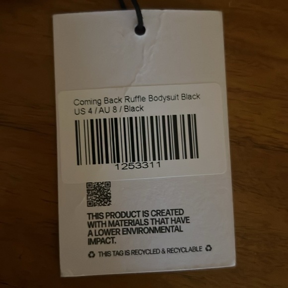 NWT Princess Polly Coming Back Ruffle Bodysuit - Picture 7 of 7